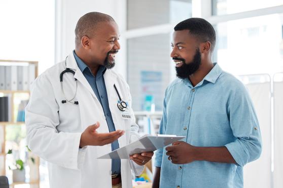 Man and doctor